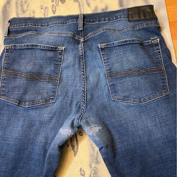 Levi’s Denizen Slim Straight Fit Blue Jeans size 36x34see pics re measurements - Picture 10 of 14